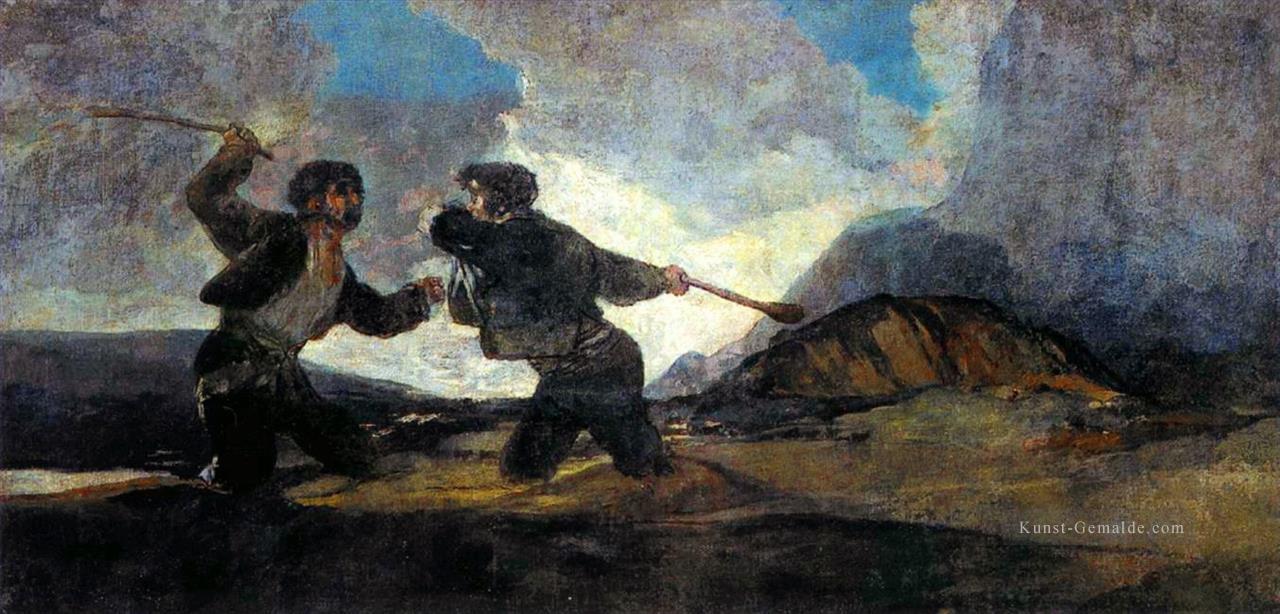 Kampf mit Knüppeln Francisco de Goya Ölgemälde